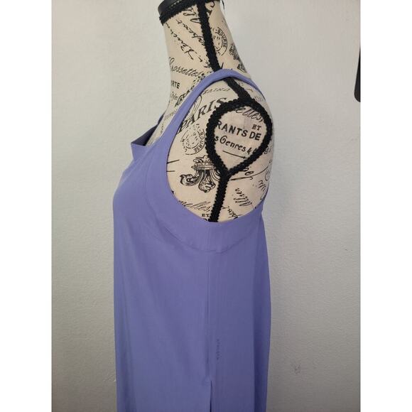 Athleta Arrival Maxi Dress Women's XS Adonis Blue Pockets Cross Back Athleisure - Picture 5 of 12